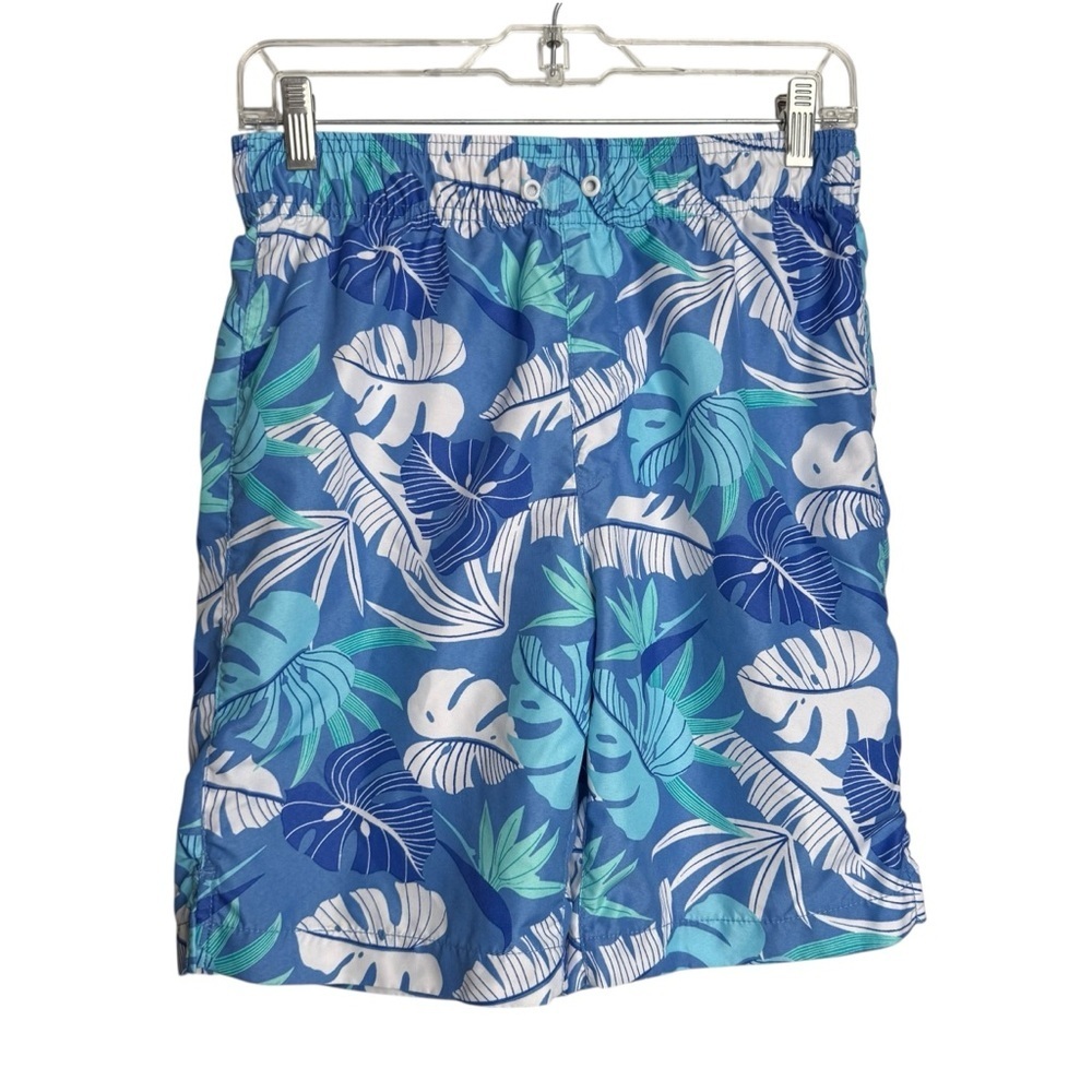 4/$25 The Children’s Place Boys Swim Trunks Size XXL 16 Blue Tropical Vacation - Picture 2 of 8